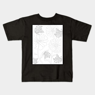 plant pattern dots Kids T-Shirt